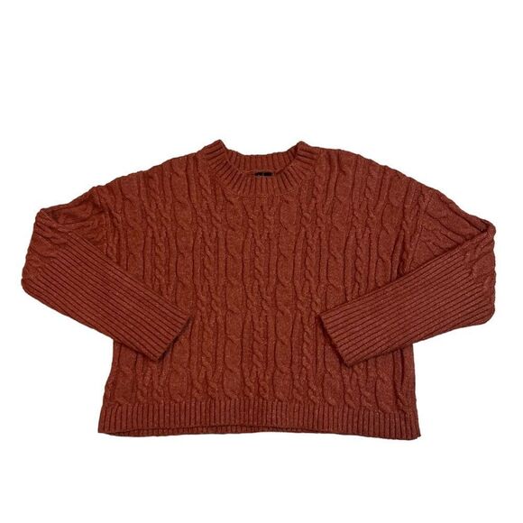 Moon & Madison Cropped Cable Knit Sweater - Picture 1 of 4